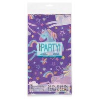Unique Party! 54 in X 84 in Unicorn Plastic Tablecover