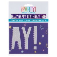 Unique Party! 12 ft Happy Birthday! Banner