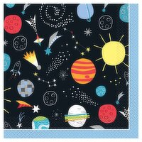 Unique Outer Space Napkins, 2 ply, 16 Count