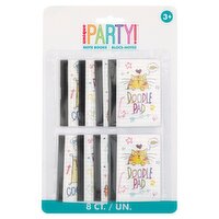 Unique Party! Doodle Pad Note Books, 3+, 8 count