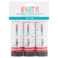 Unique Party! Twist Popper, 3 count