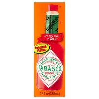 Tabasco Classic Pepper Sauce, 12 fl oz, 12 Fluid ounce