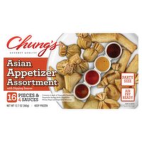 Chung's Asian Appetizer Assortment with Dipping Sauces, 16 count, 12.7 oz