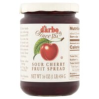 d'arbo Sour Cherry Fruit Spread, 16 oz