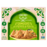 Deep Indian Kitchen Potato & Pea Samosas, 12 oz