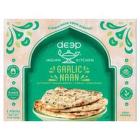 Deep Indian Kitchen Garlic Naan, 3 count, 8 oz