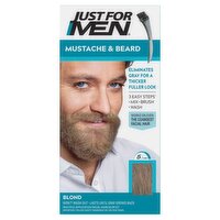 Just For Men Mustache & Beard M-10/15 Blond Facial Haircolor Kit, Multiple Application