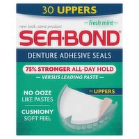 Sea-Bond Fresh Mint Denture Adhesive Seals, 30 count, 30 Each