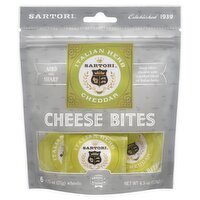 Sartori Italian Herb Cheddar Cheese Bites, 0.75 oz, 6 count