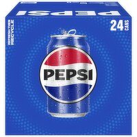 Pepsi Soda, Cola, 12 Fl Oz, 24 Count