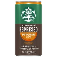 Starbucks Espresso Premium Espresso Beverage Espresso & Salted Caramel Cream 6.5 Fl Oz