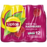 Lipton White Tea Raspberry 16.9 Fl Oz, 12 Count