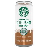 Starbucks Doubleshot White Chocolate Energy Coffee Beverage, 15 fl oz