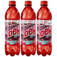 Mountain Dew Code Red Soda Cherry 16.9 Fl Oz, 6 Count