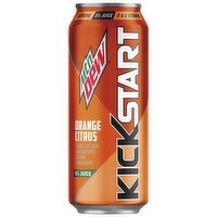 Mtn Dew Kickstart Flavored Juice Drink Energizing Orange Citrus 16 Fl Oz