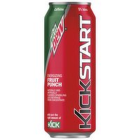 Mtn Dew Kickstart Juice Drink Fruit Punch 16 Fl Oz