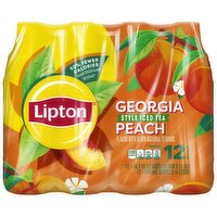 Lipton Style Iced Tea Georgia Peach 16.9 Fl Oz, 12 Count