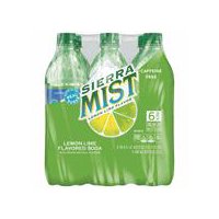 Sierra Mist Lemon Lime Flavored Soda, 500 ml, 6 count