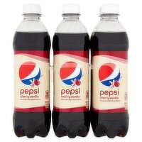 Pepsi Cherry Vanilla Soda, 16.9 fl oz, 6 count