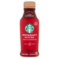 Starbucks Peppermint Mocha Iced Espresso Beverage Limited Edition, 14 fl oz