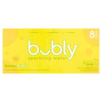 Bubly Lemon Sparkling Water, 12 fl oz, 8 count