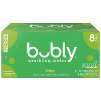 Bubly Sparkling Water Lime 12 Fl Oz, 8 Count