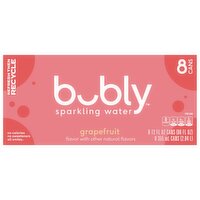 Bubly Sparkling Water Grapefruit 12 Fl Oz, 8 Count
