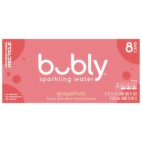 Bubly Grapefruit Sparkling Water, 12 fl oz, 8 count