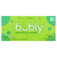 Bubly Apple Sparkling Water, 12 fl oz, 8 count