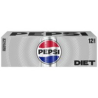 Pepsi Diet Soda, Cola, 12 Fl Oz, 12 Count