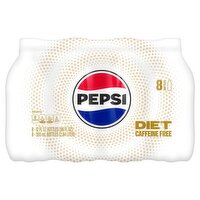 Pepsi Caffeine Free Diet Soda, 12 fl oz, 8 count, 96 Fluid ounce
