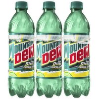 Mountain Dew Baja Blast Soda Tropical Lime 16.9 Fl Oz, 6 Count