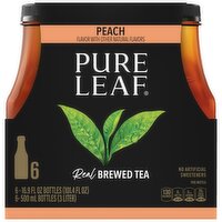 Pure Leaf Real Brewed Tea Peach 16.9 Fl Oz, 6 Count