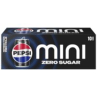 Pepsi Zero Sugar Mini Soda Cola 7.5 Fl Oz 10 Count