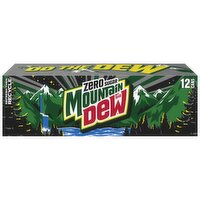 Mtn Dew Zero Sugar Soda Citrus 12 Fl Oz, 12 Count