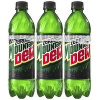 Mountain Dew Zero Sugar Soda Citrus 16.9 Fl Oz, 6 Count