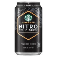 Starbucks Nitro Cold Brew Unsweetened Black Premium Coffee Drink, 9.6 fl oz