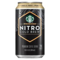 Starbucks Nitro Cold Brew Vanilla Sweet Cream Premium Coffee Drink, 9.6 fl oz