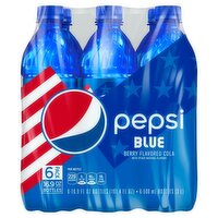 Pepsi Blue Berry Flavored Cola 16.9 Fl Oz 6 Count Bottle