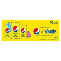 Pepsi Peeps Artificial Marshmallow Flavored Soda Limited Edition,  7.5 fl oz, 10 count