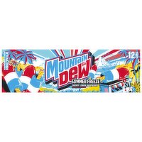 Mountain Dew Soda Summer Freeze 12 Fl Oz, 12 Count