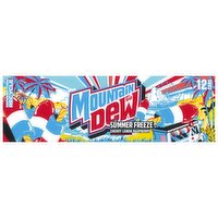 Mtn Dew Summer Freeze Soda, 12 fl oz, 12 count