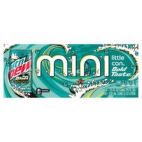 Mtn Dew Baja Blast Mini Soda, 7.5 fl oz, 10 count