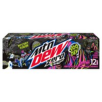 Mtn Dew Voo Dew Mystery Flavor Zero Sugar Soda, 12 fl oz, 12 count