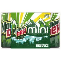 Mtn Dew Mini Soda, 7.5 fl oz, 6 count