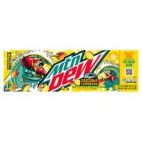 Mtn Dew Baja Laguna Lemonade Soda, 12 count, 12 fl oz