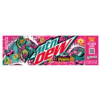 Mtn Dew Baja Point Break Punch Tropical Punch Flavor Soda, 12 fl oz, 12 count