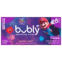 Bubly Sparkling Water Cosmic Swirl 12 Fl Oz, 8 Count, 96 Fluid ounce