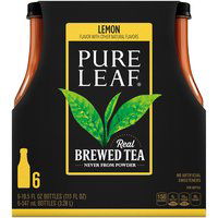 Pure Leaf Lemon Iced Tea - 6 Pack Bottles, 111 fl oz