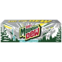 Mtn Dew Diet Soda Citrus 12 Fl Oz 12 Count